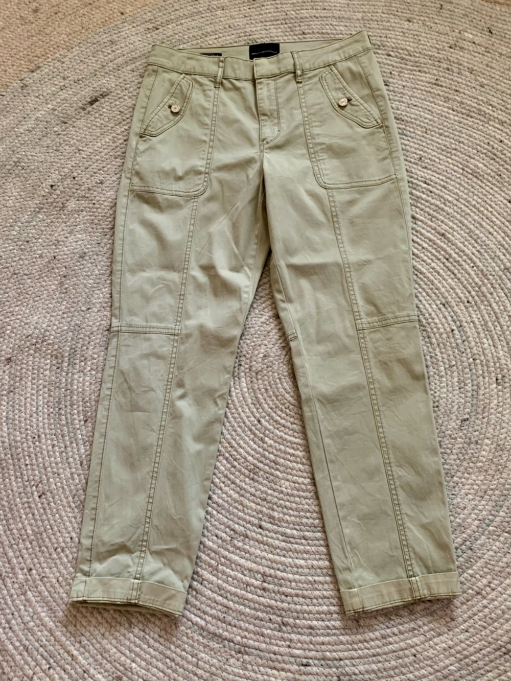 WHBM High rise slim ankle pants